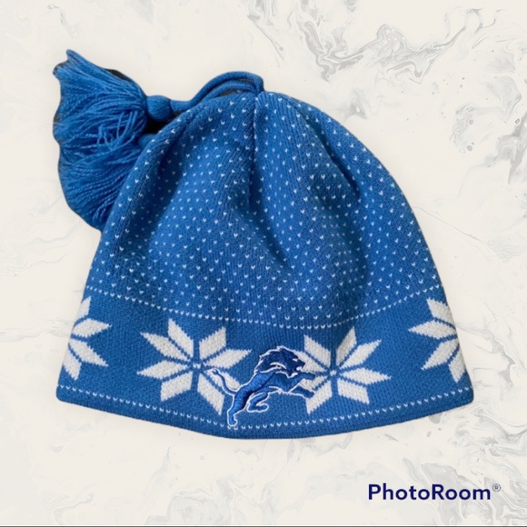 NFL Accessories - Detroit Lions NFL Apparel Knit Tassel Hat